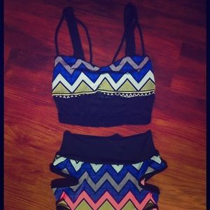 Crop top and matching skirt