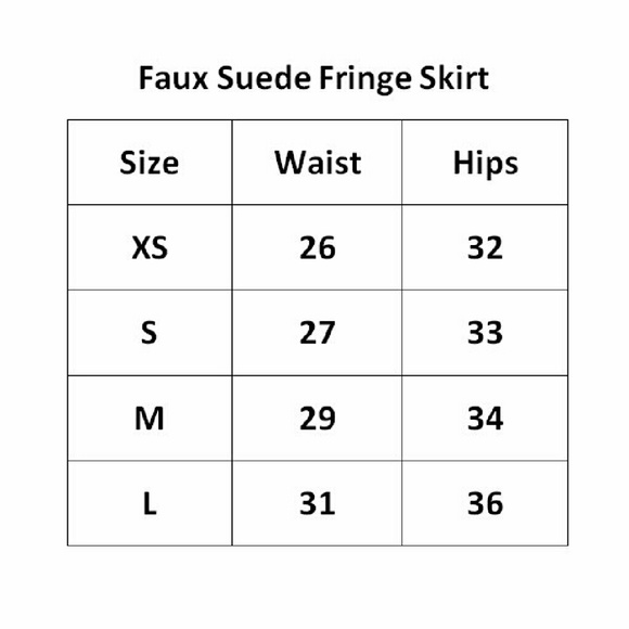 Faux suede fringe skirt - Picture 4 of 4