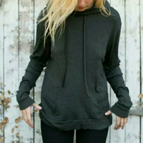 Charcoal Joah Brown Hoodie