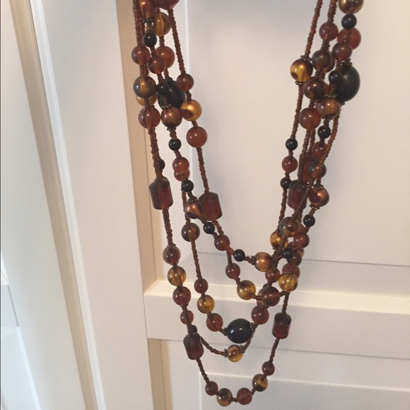Brown "Stone" Necklace