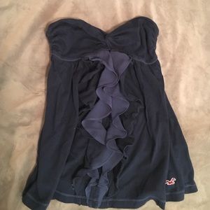 Navy Blue Hollister Top Size Small
