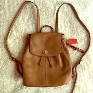 Cognac Coach Backpack
