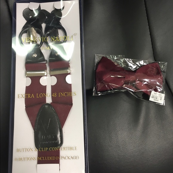 Suspenders burgundy