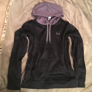 Black And Grey Under Armour Hoodie Sz S