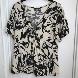 Black and White Floral Too