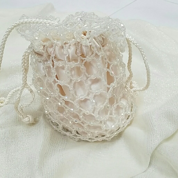 Mini Beaded Bucket Bag