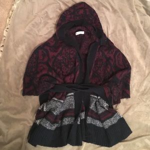 Abercrombie Sweater Navy/Maroon/White Sz XS/S