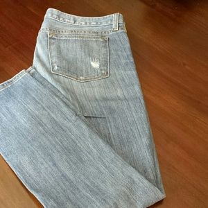 J. Crew lightly distressed Toothpick jeans