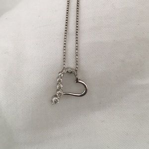Diamond heart necklace