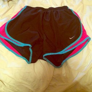 Black nike dri fit running shorts