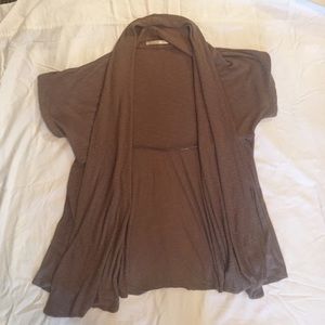 Brown, flowy sweater