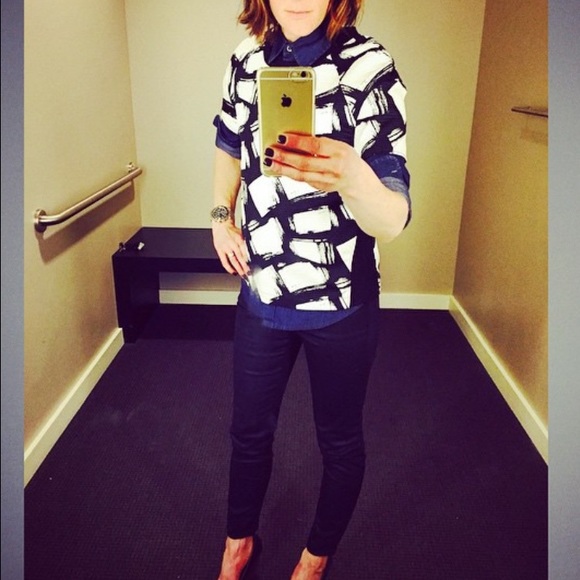 Banana Republic short Sleeve  Painter Top