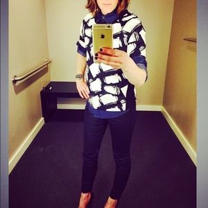 Banana Republic short Sleeve  Painter Top