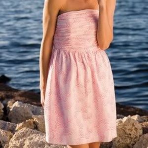 Vineyard Vines pink strapless dress