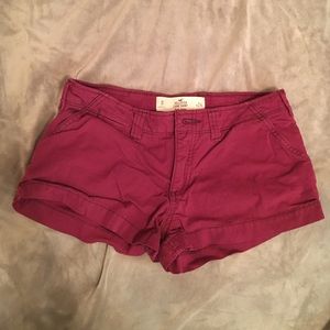 Hollister Maroon Shorts Size 0