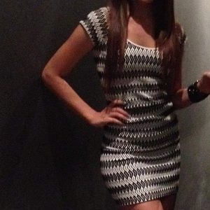 Black and White Bebe dress