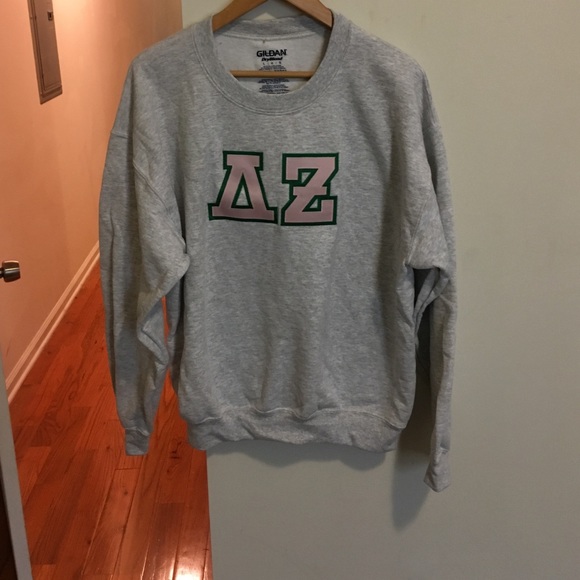Delta Zeta Embroidered Crew Neck