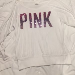 VS PINK white long sleeve
