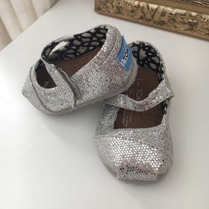 Silver Toms girls shoes