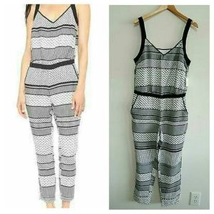 BB Dakota Women's  Holloway Striped Jumpsuit NWT