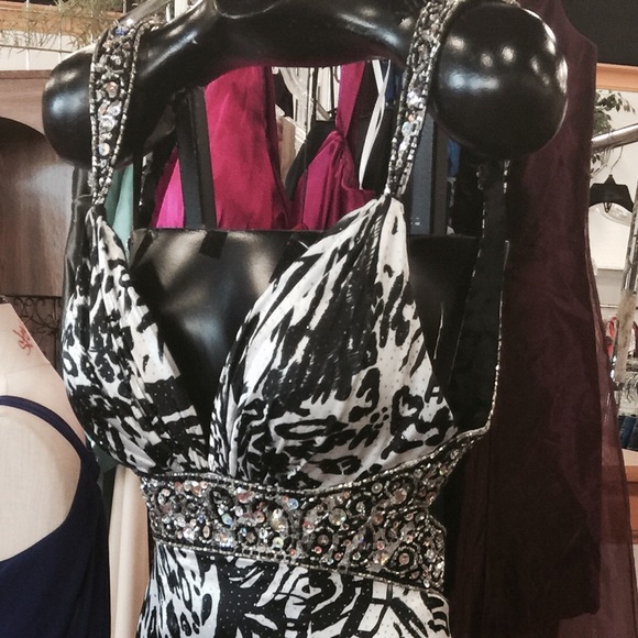 Tiffany Designs animal print formal