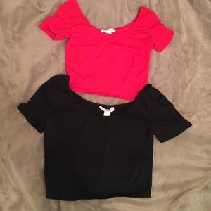 Two Forever 21 Crop Tops Size Small