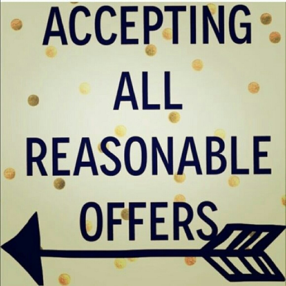 I love and accept reasonable offers!