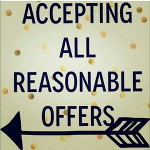 I love and accept reasonable offers!