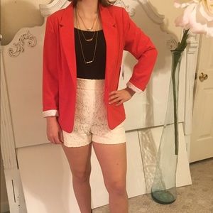 Express white high waisted shorts