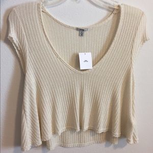 Urban outfitters off white crop top