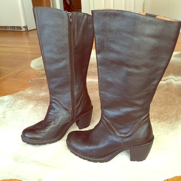 Born BOC Boots black leather women's 8.5