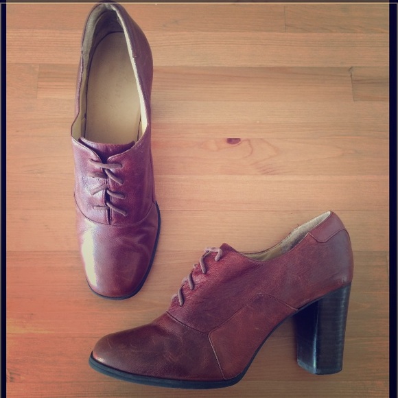 ▪️NINE WEST▪️ Leather Lace-Up Booties - Picture 1 of 4