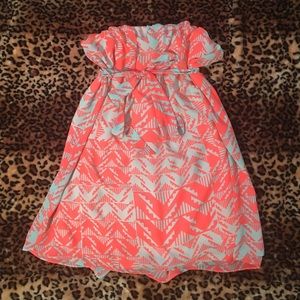 NWOT Chiffon Geo Dress