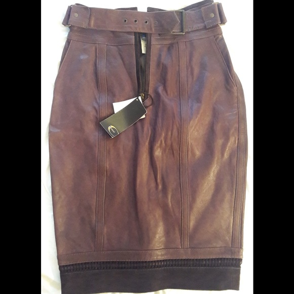 Just Cavalli skirt with suede borders