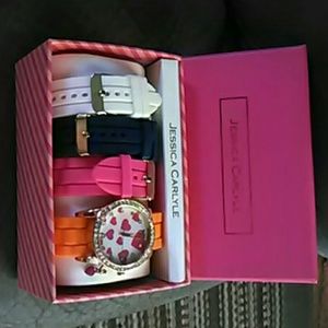 Watch with color change bands