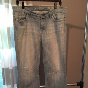 Seven for all mankind flip flops jeans