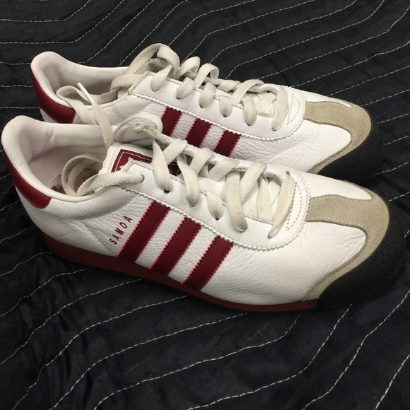 Adidas Samoa sneakers red white size 8 women men 6
