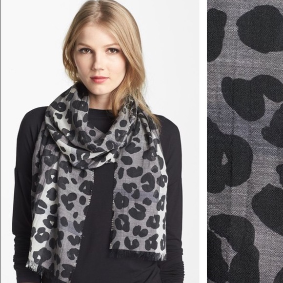 Authentic Burberry animal print sheer scarf