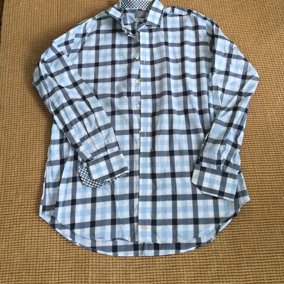 Thomas Dean Plaid button down