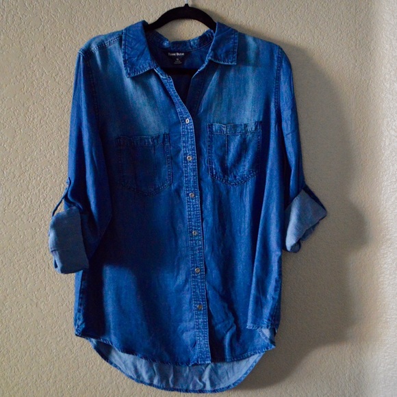 • s-l • dark chambray pocket loose fit button-down - Picture 2 of 3