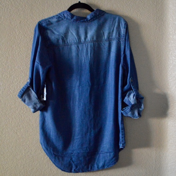 • s-l • dark chambray pocket loose fit button-down - Picture 3 of 3