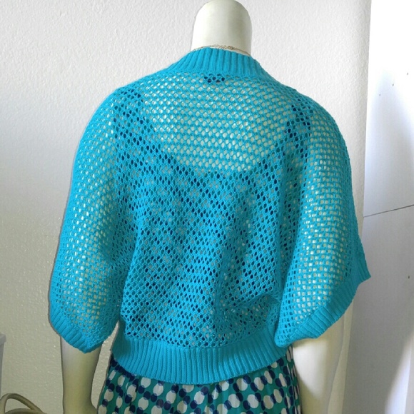 🌻Teal Knitted Bolero🌻 - Picture 2 of 2
