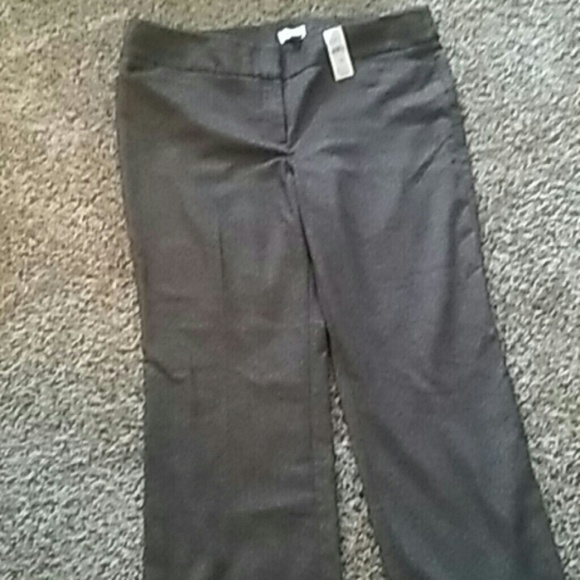 Brown straight leg slacks