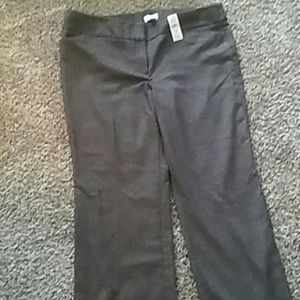 Brown straight leg slacks
