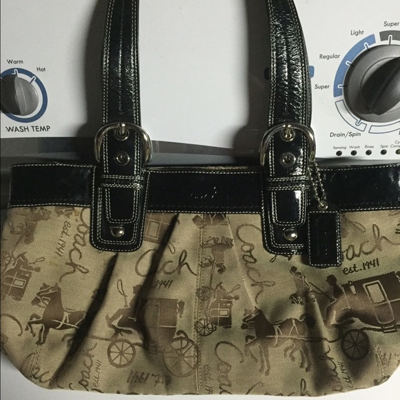Coach khaki purse