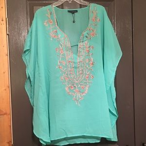 Turquoise Swim Suit Cover Up