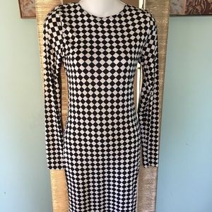 Black and White Checker Dress