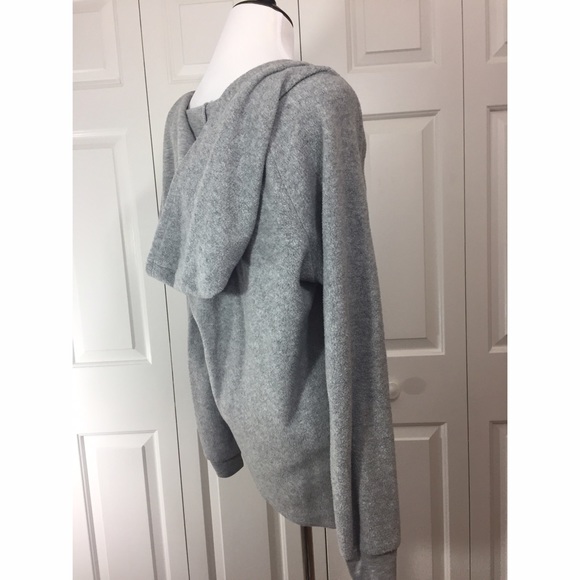 Gray, fleece hoodie - Picture 2 of 3