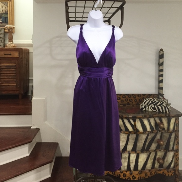 Calvin Klein Collection Purple Cocktail Dress, 12