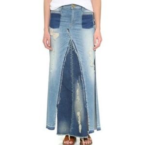 True Religion Long Denim Skirt